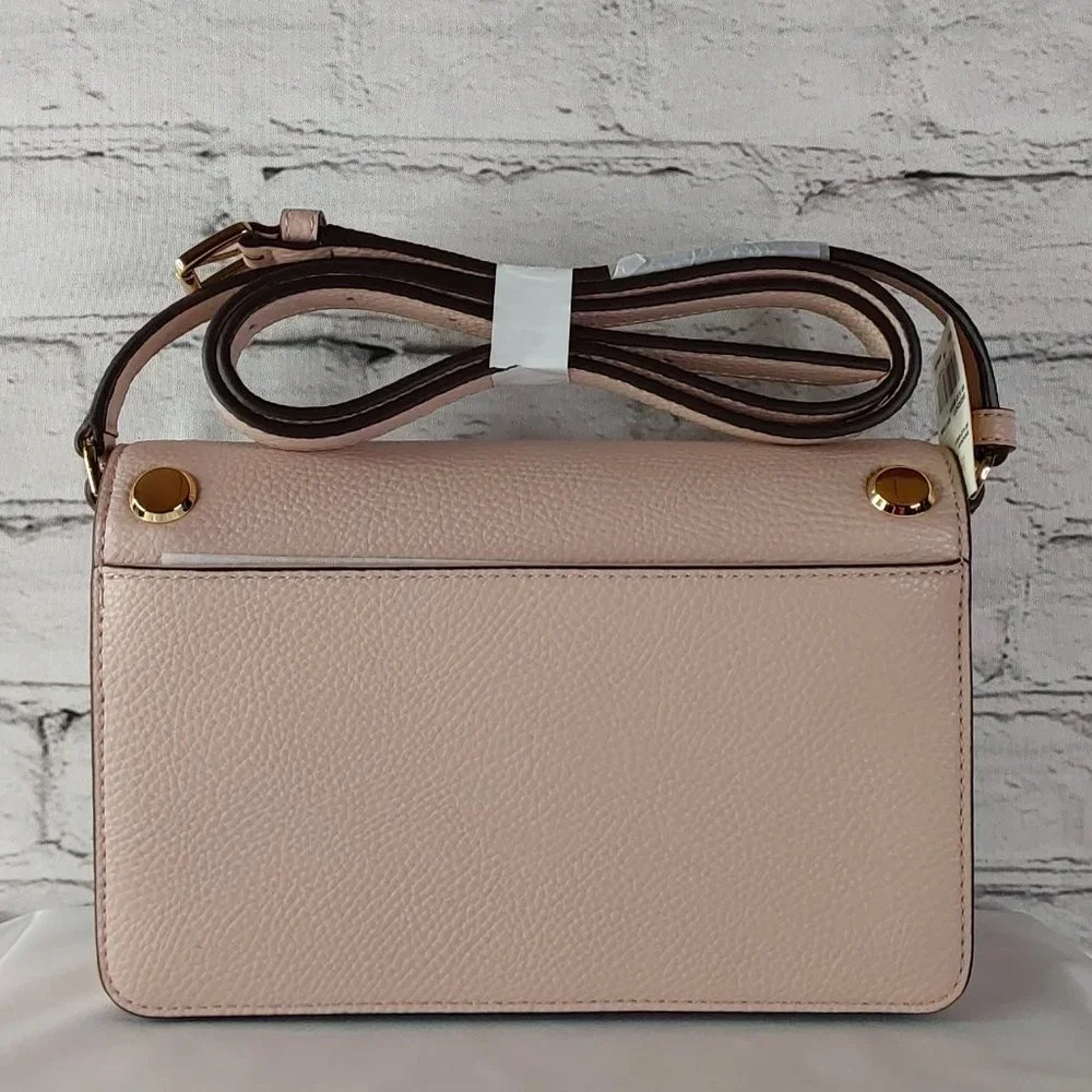 'MICHAEL KORS' 'HOLLY' LEATHER STUDDED CROSSBODY BAGw/MK DUST BAG 2-PIECE SET - Picture 3 of 16